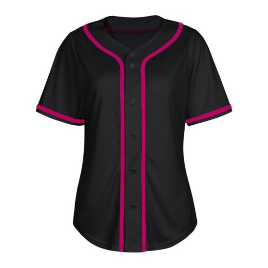 OEM Sublimation Baseball Shirt Embroidery Printed Logo Summer Versatile Customizable Design Women Black Baseball Jerseys OEM Sublimation Baseball Shirt Embroidery Printed Logo Summer Versatile Customizable Design Women Black Baseball Jerseys