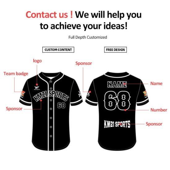 Custom Lightweight Two-Tone Baseball Jersey Breathable New Sports Wear Custom Sublimation Uniforms Custom Lightweight Two-Tone Baseball Jersey Breathable New Sports Wear Custom Sublimation Uniforms