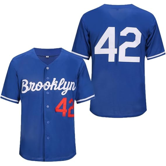 Customized High Quality Unisex Number 42 Baseball Jersey Digital Print Retro Breathable Anti-Bacterial 100% Polyester Plus Size Customized High Quality Unisex Number 42 Baseball Jersey Digital Print Retro Breathable Anti-Bacterial 100% Polyester Plus Size