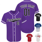 OEM & ODM Custom Sublimation Baseball Jersey Unisex V-Neck Uniform with Plus Size & Breathable Fashion Plain Color for Adults OEM & ODM Custom Sublimation Baseball Jersey Unisex V-Neck Uniform with Plus Size & Breathable Fashion Plain Color for Adults