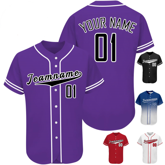 OEM & ODM Custom Sublimation Baseball Jersey Unisex V-Neck Uniform with Plus Size & Breathable Fashion Plain Color for Adults OEM & ODM Custom Sublimation Baseball Jersey Unisex V-Neck Uniform with Plus Size & Breathable Fashion Plain Color for Adults