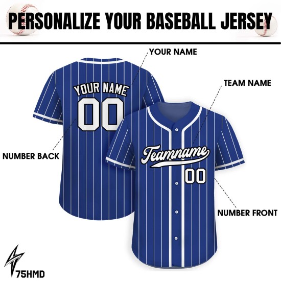 High Quality Sublimated Pinstripe Baseball Jersey Custom Logo Baseball Uniform Breathable Baseball Shirt High Quality Sublimated Pinstripe Baseball Jersey Custom Logo Baseball Uniform Breathable Baseball Shirt