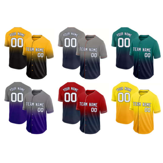Customized Breathable Blue Button-Down Team Baseball Jersey T-Shirts Uniform for Baseball & Softball Players Customized Breathable Blue Button-Down Team Baseball Jersey T-Shirts Uniform for Baseball & Softball Players