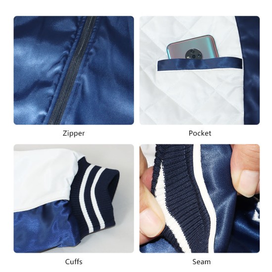 Hot Selling Custom Varsity Baseball Jackets Unisex Sportswear for Adults Breathable with Logo Color Hot Selling Custom Varsity Baseball Jackets Unisex Sportswear for Adults Breathable with Logo Color