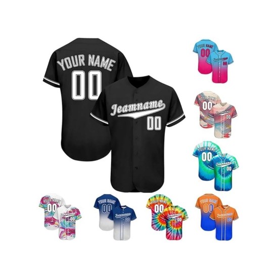 High Quality Custom Men Women Boy's Baseball Jersey International Style Sportswear with Plus Size Option Wholesale T Shirts