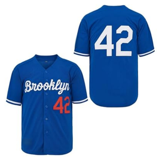 OEM ODM Custom Logo Men's Black Baseball Jersey #42 Vintage Embroidered Retro Hip Hop Style Stitched Uniform