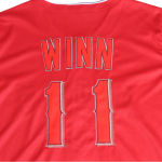 Wholesale Custom Logo New Style Red Embroidery Baseball Jersey V-Neck Adult Shirt in S-XXXL Sizes Sublimation Printed OEM/ODM