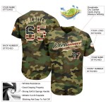 OEM Factory Price 100% Polyester Breathable Plus Size Anti-UV Short Sleeve Button-down Collar Camouflage Baseball Jersey T-Shirt