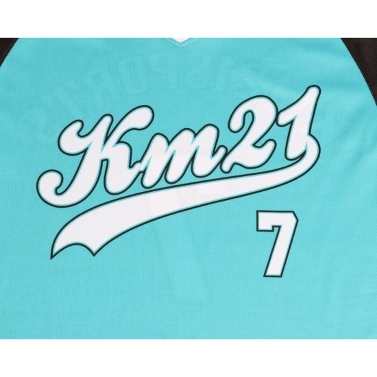 Wholesale Custom Logo Baseball Uniforms Orange Green Men's Jersey Shirt OEM & ODM Sportswear Factory Product