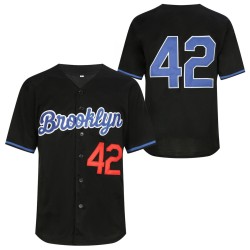Customized High Quality Unisex Number 42 Baseball Jersey Digital Print Retro Breathable Anti-Bacterial 100% Polyester Plus Size