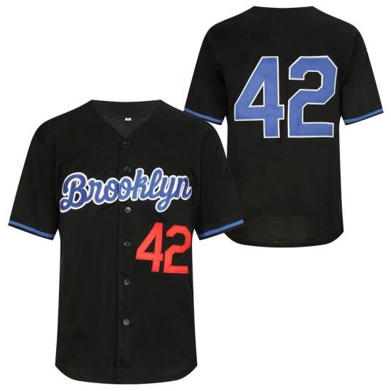 Customized High Quality Unisex Number 42 Baseball Jersey Digital Print Retro Breathable Anti-Bacterial 100% Polyester Plus Size Customized High Quality Unisex Number 42 Baseball Jersey Digital Print Retro Breathable Anti-Bacterial 100% Polyester Plus Size