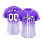 Most Popular High-quality Personalized Stitched Gradient Color Baseball Jerseys Embroidery Breathable Quick Dry for All Teams