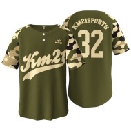 Custom Logo Plus Size Breathable Quick Dry Anti-Bacterial Sublimated Short Sleeve Baseball Jerseys for Men Wholesale