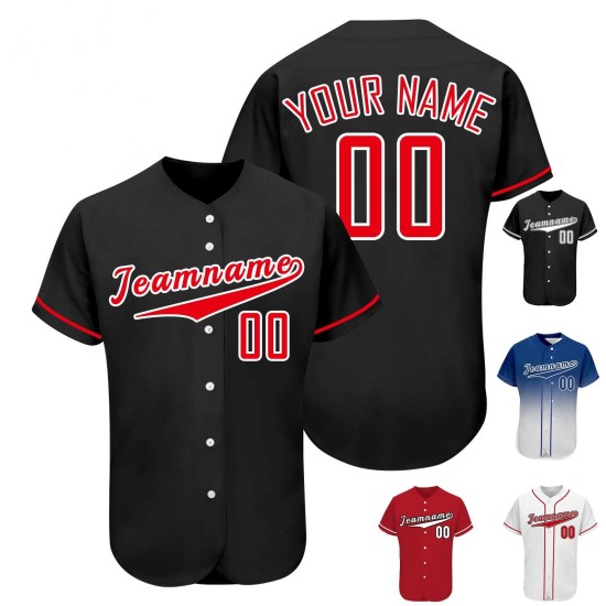 Custom Full Button Stripe Sports Jersey Breathable Baseball Shirt Jerseys Uniforms Plus Size Feature for Sports Enthusiasts Custom Full Button Stripe Sports Jersey Breathable Baseball Shirt Jerseys Uniforms Plus Size Feature for Sports Enthusiasts