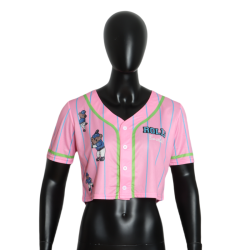 Women's Button Down V-Neck Blouse Soft Short Sleeves Sportswear Jersey for Baseball Softball Breathable Design for Large Orders