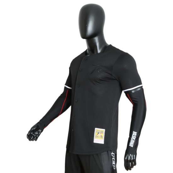 OEM ODM Wholesale Plus Size Baseball Play Jersey Shirt Custom LOGO Black Mesh Breathable Sublimation-Jersey OEM ODM Wholesale Plus Size Baseball Play Jersey Shirt Custom LOGO Black Mesh Breathable Sublimation-Jersey