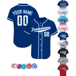 Custom Pinstripe Baseball Jersey Breathable Sportswear with Plus Size Option Personalized Name and Number Shirts for Men Women