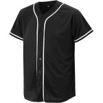 Good Quality Sublimated Breathable Plus Size Baseball Uniform Sport Shirts Wholesale Cheap Blank Unisex Mesh Baseball Jersey