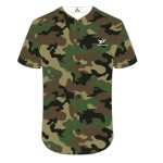 OEM Factory Price 100% Polyester Breathable Plus Size Anti-UV Short Sleeve Button-down Collar Camouflage Baseball Jersey T-Shirt