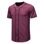 Customizable Breathable Baseball Jersey Custom Illenium Jersey Blanks in Red and Black Plus Size Options Available