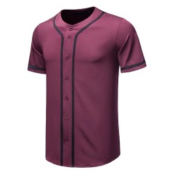 Customizable Breathable Baseball Jersey Custom Illenium Jersey Blanks in Red and Black Plus Size Options Available