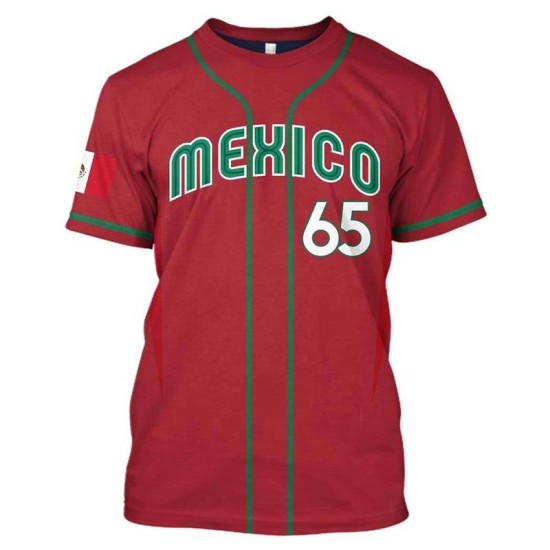 Baseball Softball Wear Mexico Baseball Jersey Custom Embroidered Style Baseball World Classic Jersey Baseball Softball Wear Mexico Baseball Jersey Custom Embroidered Style Baseball World Classic Jersey