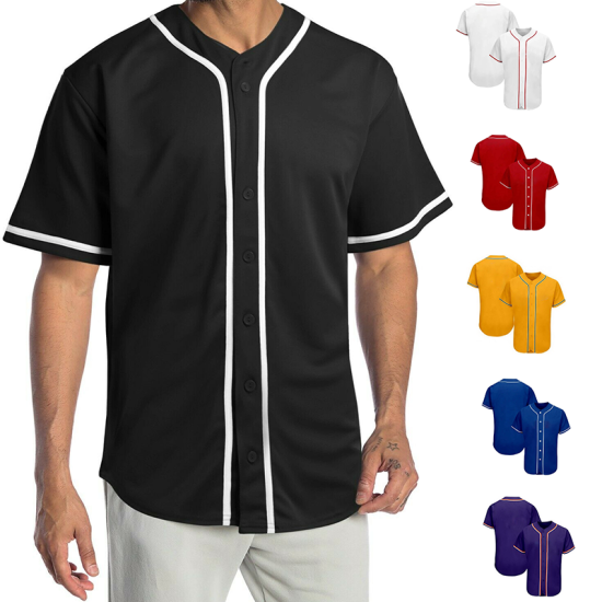 Wholesale Customized Modern Men Blank Baseball Uniform Shirt Wholesale Cheap Plain Baseball Jersey