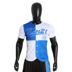Customised Breathable Anti-UV Quick Dry Baseball Jersey Button Practice Shirts Plus Size Sublimation Baseball Uniform for Adult