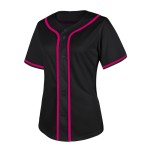 OEM Sublimation Baseball Shirt Embroidery Printed Logo Summer Versatile Customizable Design Women Black Baseball Jerseys OEM Sublimation Baseball Shirt Embroidery Printed Logo Summer Versatile Customizable Design Women Black Baseball Jerseys
