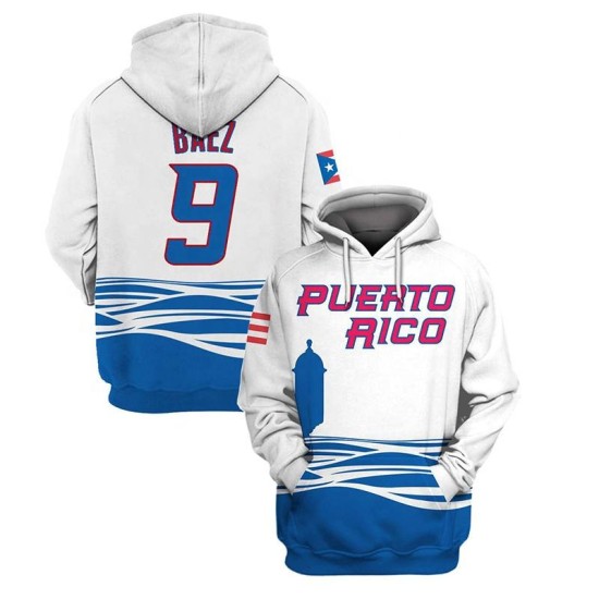 Baseball Softball Wear Puerto Rico Baseball Uniform Custom Version Zipper Hoodie and Long Sleeves Baseball Softball Wear Puerto Rico Baseball Uniform Custom Version Zipper Hoodie and Long Sleeves