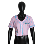 Women's Button Down V-Neck Blouse Soft Short Sleeves Sportswear Jersey for Baseball Softball Breathable Design for Large Orders