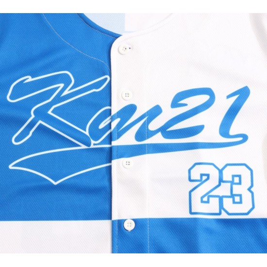 Customised Breathable Anti-UV Quick Dry Baseball Jersey Button Practice Shirts Plus Size Sublimation Baseball Uniform for Adult