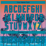 Custom Sublimated Unisex Baseball Jersey Tropical Wind Belt Style Pattern Breathable Comfortable Baseball Uniform