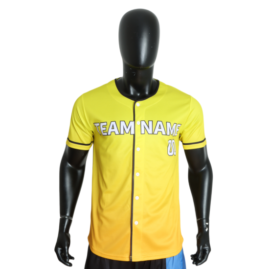 Wholesale Custom Logo Sublimation Baseball Jersey for Men Comfortable Plus Size Uniform in Colorful Blue Wholesale Custom Logo Sublimation Baseball Jersey for Men Comfortable Plus Size Uniform in Colorful Blue