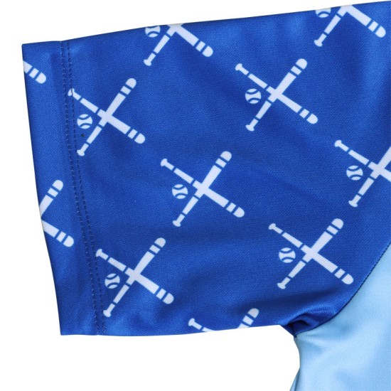 Custom Logo Sublimated Button Down Baseball Jersey Breathable Children's Baseball Uniform-Set of Shirt & Pants Custom Logo Sublimated Button Down Baseball Jersey Breathable Children's Baseball Uniform-Set of Shirt & Pants