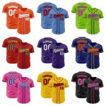 High Quality Digital Print Breathable Men's Softball Baseball Jersey Polyester Custom Team Logo Baseball Shirt Various Team