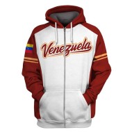 Baseball Softball Wear Venezuela Baseball Uniform Custom Version Zipper Hoodie and Long Sleeves