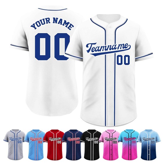 Custom Logo High Quality Breathable Anti-Bacterial Quick Dry Baseball Jerseys Sublimation Personalized Stitched Name Polyester