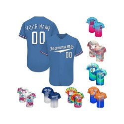 Custom Digital Print Breathable Plus Size Baseball Jerseys Team Sport Uniform Anti-Bacterial Quick Dry Polyester