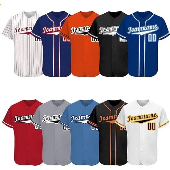 High Quality Custom Men Women Boy's Baseball Jersey International Style Sportswear with Plus Size Option Wholesale T Shirts
