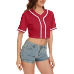 Comfortable Crop Top Baseball Jersey Women's Sportswear Uniform Shirts Plus Size Sublimation Breathable Design